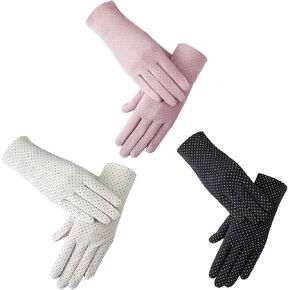 3 أزواج من قفازات النساء للأشعة فوق البنفسجية للحماية من الشمس، قفازات صيفية للوقاية من الشمس للقيادة وركوب الخيل في الهواء الطلق in Kuwait