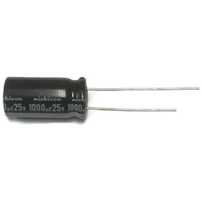 Nichicon UVZ1E102MPD Aluminum Electrolytic Capacitors, Leaded, 25V 1000uF, 10 x 20 20% 5LS (Pack of 20)
