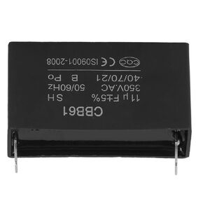 Gasoline Generator Capacitor 50/60Hz 350VAC 11uf Start Run Motor Capacitor CBB61 ABS Start Capacitor for Refrigerator Air Conditioning Motor Generator Air Pump