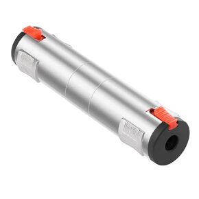 QIANRENON Locking 6.35mm Female to Female Stereo Adapter Extender Socket Locked 1/4 TRS 6.35mm Jack to Jack Audio Coupler Lock 3 Pole 6.35mm Thru Connector, for Expanding TRS/TS 6.35mm