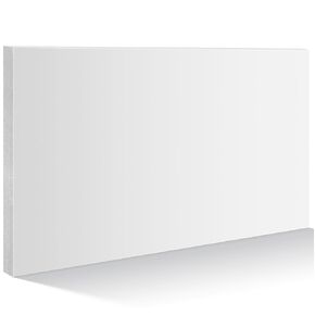 HDPE Plastic Sheets 3/4 Thick Hard HDPE Sheet Polyethylene Sheet, High Density Polyethylene Board for Crafts Flat Panel DIY Materials for Home Decor Handcrafts (White,12" X 8")