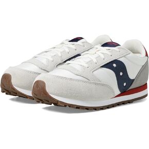 Saucony Originals Jazz Original (Little Kid/Big Kid) Grey/Navy/Red 4.5 Big Kid M