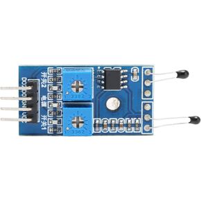 NTC Thermal Sensor Module ABS 2 Channel Temperature Control Circuit Board 3.3V-5V Thermistor Sensor Electronic Modules