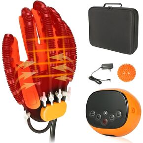 Rehabilitation Robot Glove - Heating type,Auxiliary Training for Stroke, Hemiplegia & Arthritis Recovery (Right Hand-XL)
