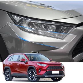 فيلم حماية المصباح السيارة لتويوتا RAV4 2019-2024 اكسسوارات السيارات لوسينسي الفينيل الديكور الخارجي ذاتية اللصق ورقة ملصق غطاء تينت الذيل الضوء in Kuwait