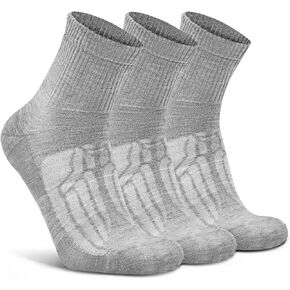Busy Socks 3 Pack Quarter Thin Merino Wool Blend Running Socks Men's Women's lightweight Low Cut Ankle Walking Wool Sock