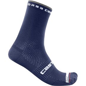 Castelli Men’s Rosso Corsa Pro 15 Sock, Performance Cycling Apparel Sock with Midfoot Support Band & Cushion Pad