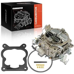A-Premium 4 Barrel Carburetor Compatible with 1901R Rochester Quadrajet 4MV Chevy GMC Truck - Big Small Block 350 327 396 400 402 427 454 Engines - 1901-GG 4-BBL Manual Divorced Choke 750 CFM