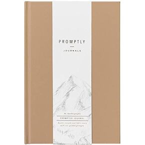 Promptly Journals, My Autobiography: From Birth to Golden Years (Powered Lilac, Purple, Leatherette) | Prompted Autobiography Journal | Life Story Journal | Journal for Preserving History