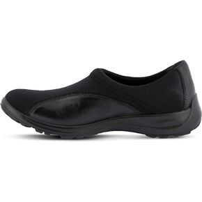 Flexus Spring Step Willow Flat Shoes for Women - Leather and Lycra Women's Slip-On Shoes - Ladies Casual Shoes for Work or Everyday Wear