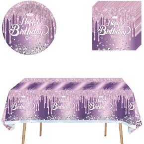 41 pcs Butterfly Birthday Party Decorations, Disposable Tableware,20 Plates 20 Napkins and 1 Tablecloth for Boy Girls Birthday Theme Party Supplies Decorations (Butterfly)