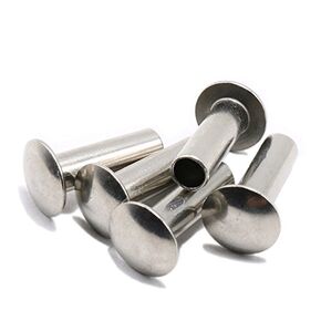 M3 x 10mm Truss Head Semi Tubular Rivet,Staniless Steel,Pack 100-piece