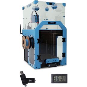 مجموعة حاوية طابعة Sumo ثلاثية الأبعاد لـ Prusa XL - تتضمن زجاج شبكي/أكريليك، مثبتات، قضبان سداسية، مغناطيس ومقياس رطوبة (شفاف)
