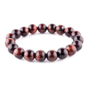 InfinityGemsArt Mens Bracelet Red Tiger's Eye Passion Bracelet - Root Chakra Bracelet - Tiger Eye Bracelet for Healing Lower Chakra, Meditation, Yoga, Reki Graduation Gifts For Boys
