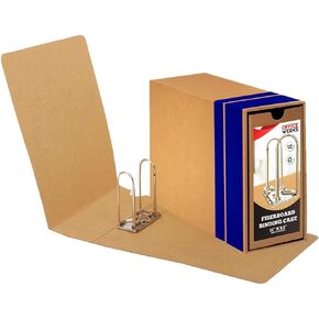 Performore Durable Archival Binder Case with Adjustable Bar and Smooth Arch Mechanism – Kraft and Fiberboard Cover for Secure Document Storage