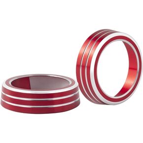 1797 AC Volume Knob Covers Accessories for Mazda CX5 CX-5 3 CX9 CX30 AC Air Conditioning Button Trim Sticker Decal Aluminum Alloy Red Pack of 2 in Saudi Arabia