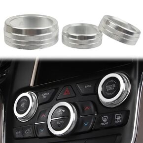 Center Control AC Air knob Cover Conditioner Volume Tune Button Cover Fit for Dodge Charger Sedan Challenger Coupe Chrysler 300 Sedan S Touring Touring L 2015-2022 Accessories(Blue)