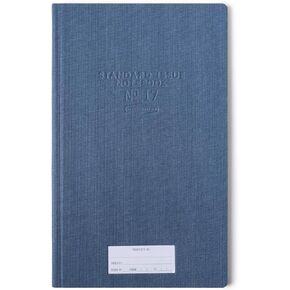 DesignWorks Ink Standard Issue No. 17 Hardcover Cloth Green 7.25" x 11.75" Tall Notebook Journal with 96 Lined Pages - Perfect for Office Work, Writing, and Journaling