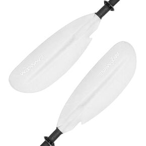 مجاذيف كاياك قابلة للتعديل بعمود ألومنيوم 91.3 بوصة/231 سم وشفرات من الألياف الزجاجية المعززة، مجداف كاياك خفيف الوزن للتجديف بالقوارب مع مقود مجداف ممتاز in Kuwait