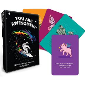 (Volume1 Positive Affirmation Cards 52 Self-Therapy messages for reflection and why you are an awesome human! Spread these positive affirmations!
