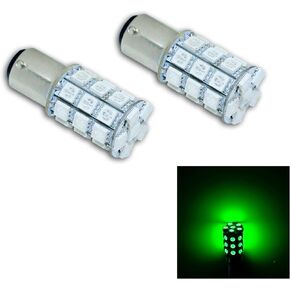 PA LED 2PCS 30SMD 1157 BAY15D Green Auto Bulb 12V for Turn Signal Side Marker Stop Backup Tail Light 1016 1034 2057 2357 7528 1157A BAY15D 1157LL 1157NA 2057A 2057NA 2357A 2357LL 2357NA 2397 P21/5W