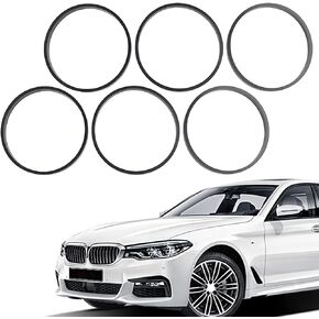 Pack-6 Intake Manifold Gasket, Black Rubber Seal Ring Compatible with BMW N46 N54 E60 E70 E90 E92-128i 135i 325xi 328i 328xi 330i 335i