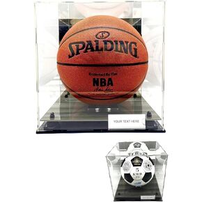 حافظة عرض كرة السلة بالحجم الكامل، أكريليك شفاف مع مرآة ومستويين للحماية من الأشعة فوق البنفسجية، صندوق مربع تذكارات قابلة للتجميع in Kuwait