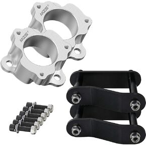 MZS Leveling Lift Kit, 3" Front Strut Spacers + 2" Rear Lift Shackles Kit Compatible with 2005-2024 Frontier/2005-2015 Xterra 2WD 4WD