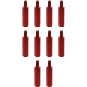 Oedema 10pcs Aluminum Male-Female Threaded Hex Standoff M3×8+6mm Motherboard Standoffs Black Hex Aluminum Spacer for Drone Quadcopter, Circuit Board, Computer
