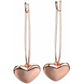 Paper Clip Earrings Heart Safety Pin Earrings for Women Dainty Paperclip Huggie Hoop Earrings Gold Plated Safety Pin Jewelry for Teen Girls