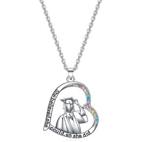 Graduation Cap Necklace gifts for Women,Class of 2024 Graduation Jewelry Decorations for Her Girls