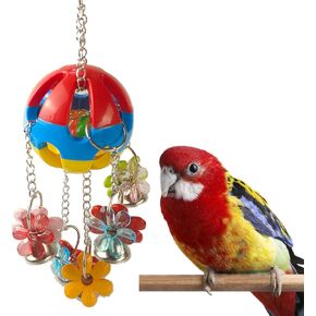 Bird Parrot Chew Toy Ball Toys Colorful Durable Hanging Bird Toys Acrylic Parrot Cage Bite Toy Parrotlet Budgie Quaker African