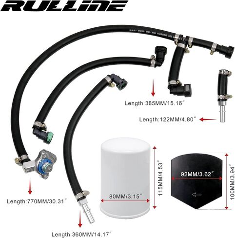طقم تجاوز للوقاية من الكوارث من RULLINE Diesel CP4 متوافق مع Powerstroke 2011-2022 6.7L: تتضمن تعليمات التثبيت in Kuwait