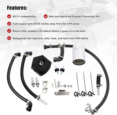 طقم تجاوز للوقاية من الكوارث من RULLINE Diesel CP4 متوافق مع Powerstroke 2011-2022 6.7L: تتضمن تعليمات التثبيت in Kuwait