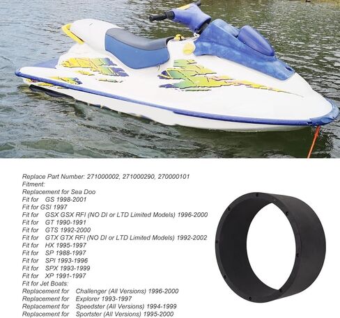 حلقة ارتداء Sea Doo 140 مللي متر/5.51in 271000002 حلقة ارتداء مضخة نفاثة بديلة لـ Sea Doo GS GSI GT GTS GTX HX SP SPI SPX XP in Saudi Arabia