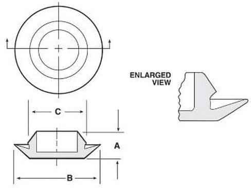 TOP SECRET PDR 3/8" WHITE Hole Plugs for filling a 3/8" Hole .375" Maximun material thickness for snap in is .080" Designed for use in Sheetmetal (10) in Saudi Arabia