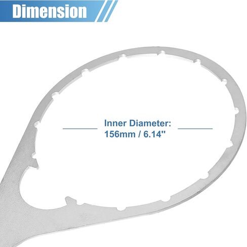 X AUTOHAUX Fuel Filter Wrench for 380134 382 Inner Diameter 6" Exhaust Colar Vent Cap Fuel Filter Wrench Tool Rubber-coated Handle Metal Repair Tool Steel Rubber Blue Silver Tone in Saudi Arabia