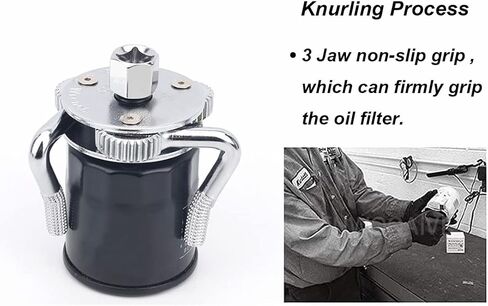 مفتاح فلتر الزيت، أداة إزالة فلتر الزيت 3 فك قابلة للتعديل تستخدم من 2-1/2 بوصة إلى 4-3/4 بوصة في القطر in Kuwait