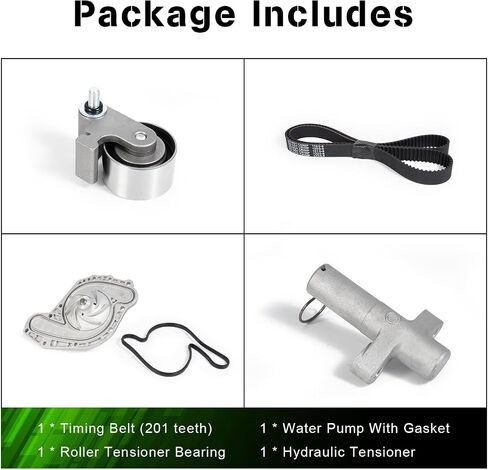 TCKWP295D Timing Belt Kit Water Pump and Hydraulic Tensioner for Dodge Avenger Challenger Charger Grand Caravan Journey Magnum Nitro Chrysler 300 Pacifica Sebring Town & Country 2005-2010 in Saudi Arabia