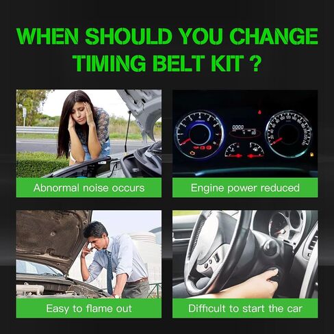 TCKWP295D Timing Belt Kit Water Pump and Hydraulic Tensioner for Dodge Avenger Challenger Charger Grand Caravan Journey Magnum Nitro Chrysler 300 Pacifica Sebring Town & Country 2005-2010 in Saudi Arabia