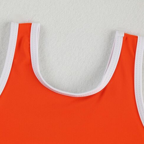 Toddler Girls Swimsuit Casual Swimwear Kids Two Piece Color Block Bathing Suits Beach Bikini Set in Kuwait