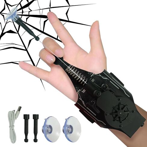 Spider Web Shooter - Web Launcher String Shooters Toy for Kids [Electric Reel-in] - Cool Gadgets String Gloves Shooters Toy for Superhero Role-Play in Saudi Arabia