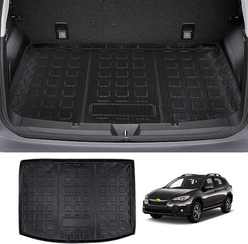 Powerty Compatible with Trunk Mat Subaru Impreza Hatchback &Crosstrek 2018 2019 2020 2021 2022 2023 2024 All Weather TPO Rear Cargo Liner in Kuwait