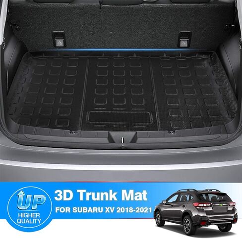 Powerty Compatible with Trunk Mat Subaru Impreza Hatchback &Crosstrek 2018 2019 2020 2021 2022 2023 2024 All Weather TPO Rear Cargo Liner in Kuwait