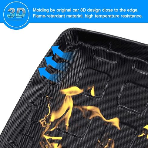 Powerty Compatible with Trunk Mat Subaru Impreza Hatchback &Crosstrek 2018 2019 2020 2021 2022 2023 2024 All Weather TPO Rear Cargo Liner in Kuwait