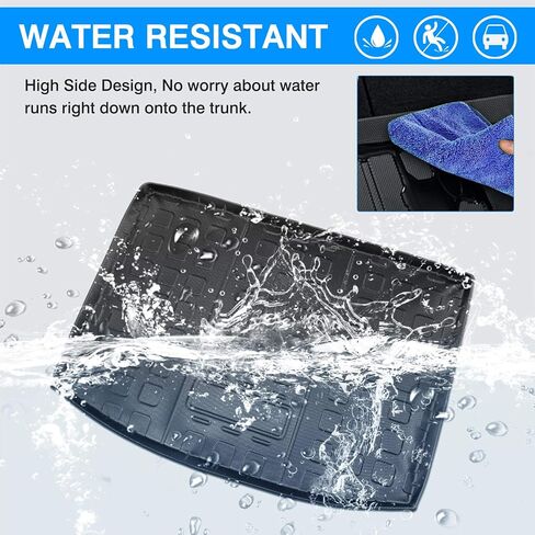 Powerty Compatible with Trunk Mat Subaru Impreza Hatchback &Crosstrek 2018 2019 2020 2021 2022 2023 2024 All Weather TPO Rear Cargo Liner in Kuwait