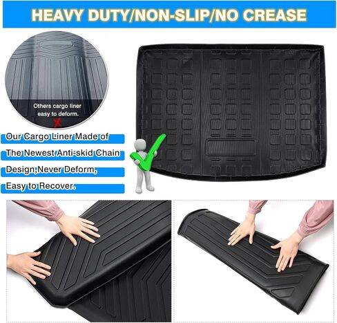 Powerty Compatible with Trunk Mat Subaru Impreza Hatchback &Crosstrek 2018 2019 2020 2021 2022 2023 2024 All Weather TPO Rear Cargo Liner in Kuwait