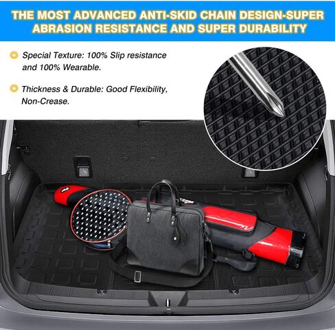 Powerty Compatible with Trunk Mat Subaru Impreza Hatchback &Crosstrek 2018 2019 2020 2021 2022 2023 2024 All Weather TPO Rear Cargo Liner in Kuwait