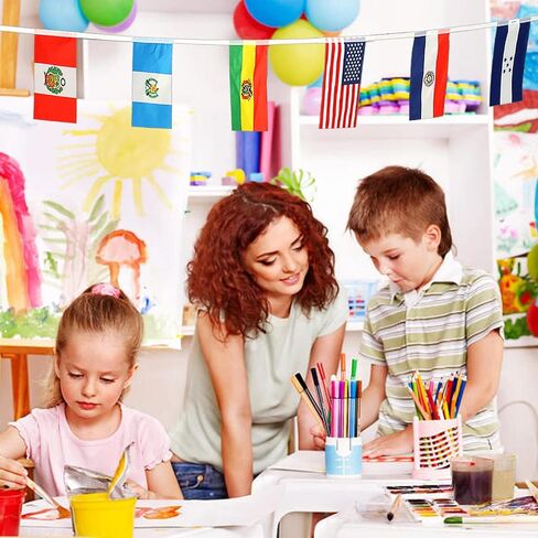 أمريكا اللاتينية 21 دولة سلسلة أعلام لافتات علم لاتيني متنوعة تراث شهر من أصل اسباني أعلام سلسلة للفصول الدراسية الإسبانية ديكورات المدارس الوطنية الدولية أحداث من أصل اسباني in Saudi Arabia