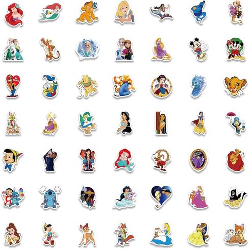 100pcs 90s Cartoon Stickers,Cute Stickers Pack Mixed Cartoon Stickers,Waterproof Vinyl Stickers for Water Bottle Laptop Luggage Skateboard Notebook Phone Guitar Bike for Kids Teens Adults in Saudi Arabia